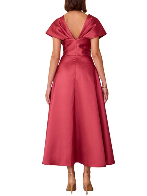 Abito midi maniche kimono Carla Ruiz | 52624ROJO